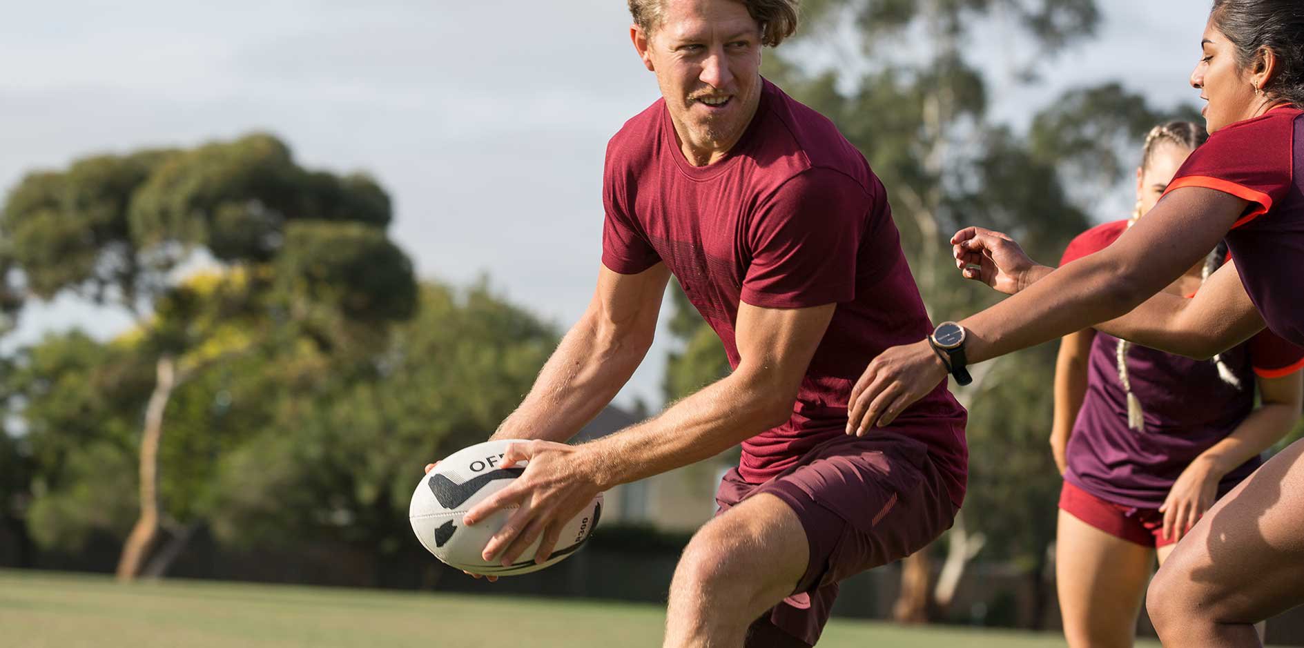 touch football action